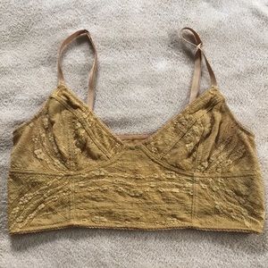 Free People Golden Lace Bralette